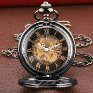 montre a gousset chiffres romains boitier clapet roas300 794 1