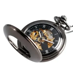 Montre à Gousset en Acier Inoxydable Remontage Automatique 2 Montre à Gousset en Acier Inoxydable Remontage Automatique - ROAS300%