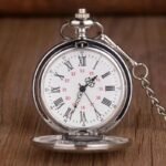 Montre Steampunk Gousset Plaquée Argent Victorienne