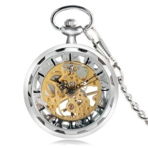 Montre à Gousset Steampunk Mécanismes Apparents Poche Squelette - ROAS300%