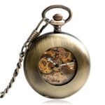 montre a gousset steampunk pour vivre pleinement bronze avec coffret 638 1