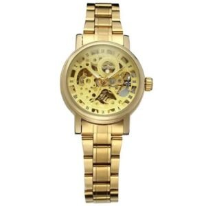 montre femme mecanisme apparent resistante aux chocs or sans boite 848 1