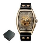 montre mecanique rectangulaire sophistiquee pour homme noir roas300 463 1