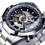 Montre Steampunk Mécanique Squelette Homme