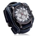 Montre Steampunk Punk Cuir Marron Homme