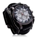 Montre Steampunk Punk Cuir Marron Homme