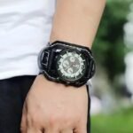 Montre Steampunk Punk Cuir Marron Homme