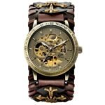 montre style medievale creation unique pour hommes tendance marron 102 1