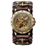 montre style medievale creation unique pour hommes tendance marron 502 1
