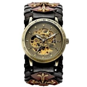 montre style medievale creation unique pour hommes tendance noir 454 1