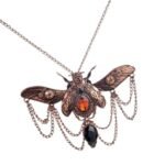 Pendentif Steampunk Insecte Mécanique