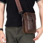 Pochette Steampunk Cuir Homme Élégante