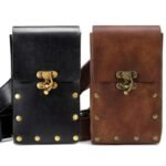Sacoche Steampunk Vintage Marron Noir
